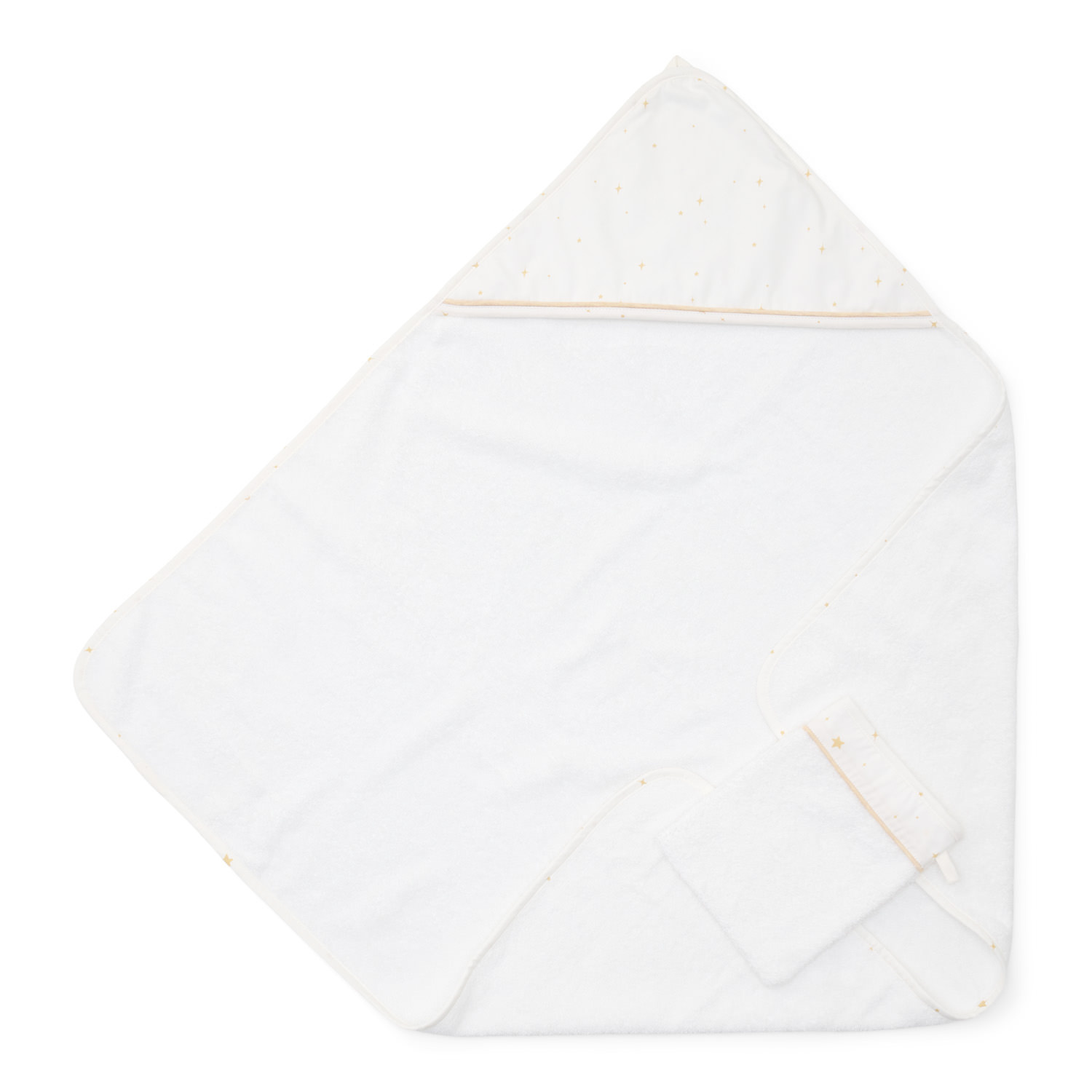 Cape de bain & gant de toilette Étoile Sand-5