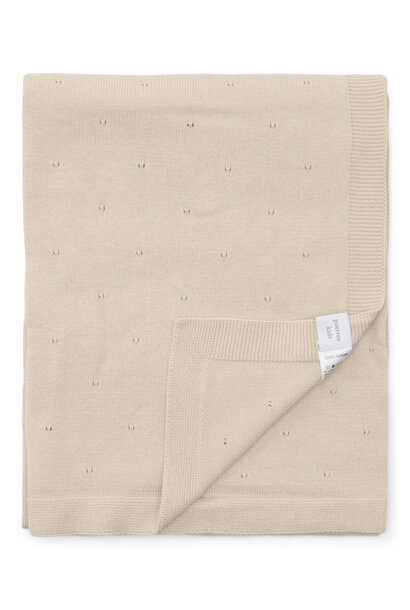 Couverture Berceau Saint Tropez Coton Beige