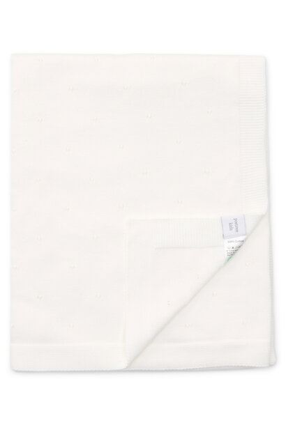 Couverture Berceau Saint Tropez Coton Blanc