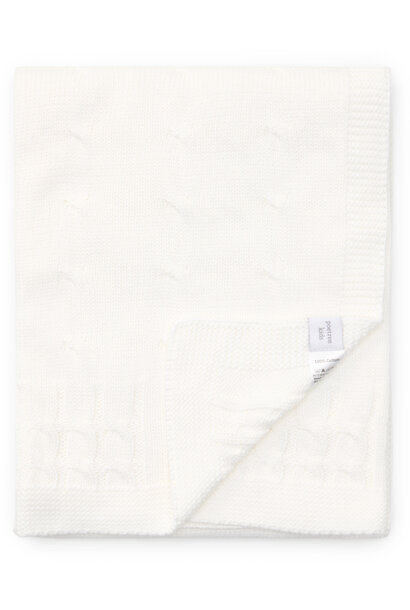 Marbella Couverture de berceau coton blanc