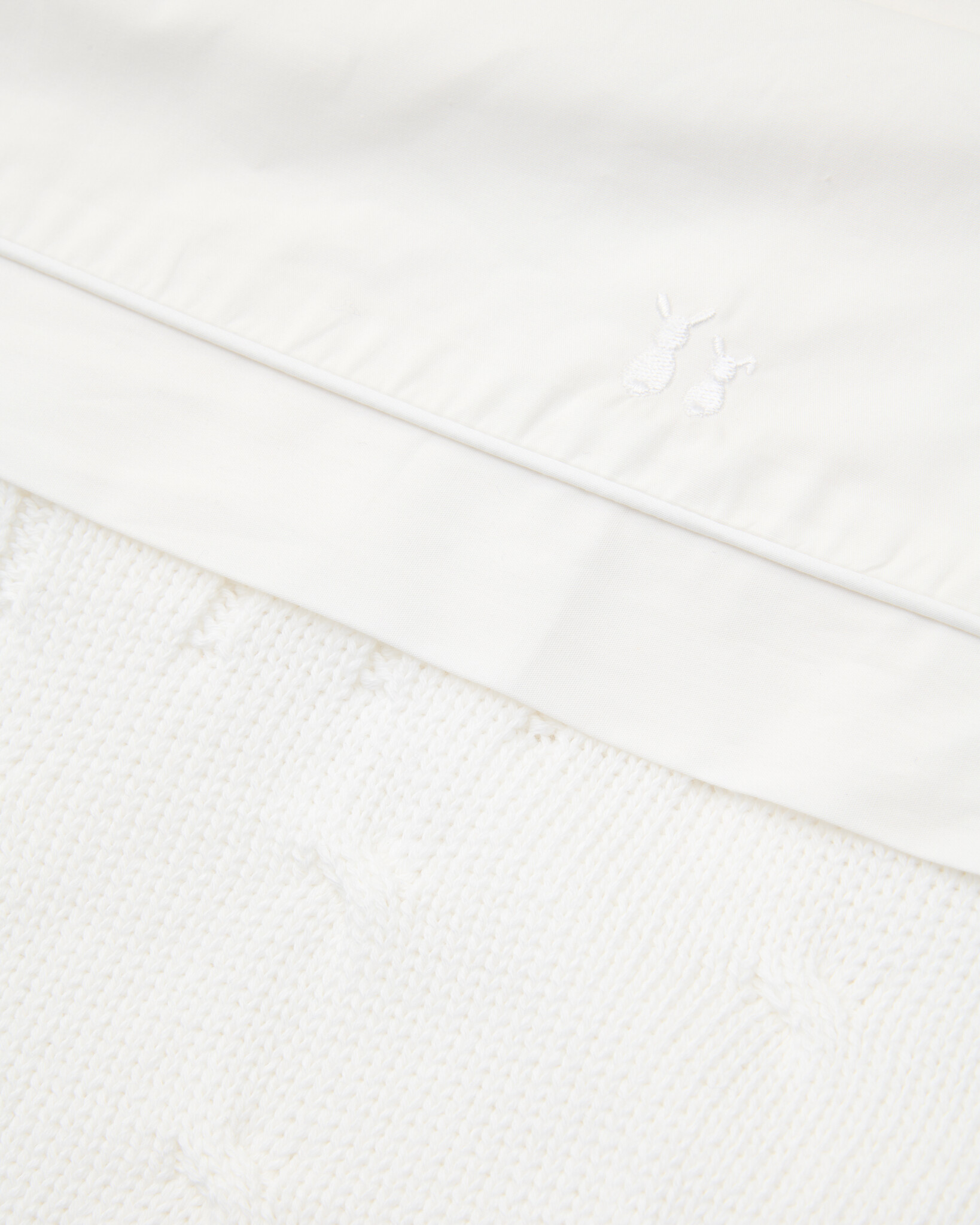 Cot blanket lined Chamonix White-2