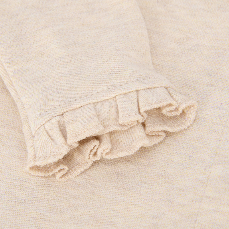 Babysuit Sand with ruffles-4