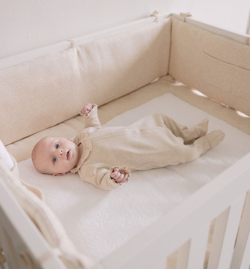 Babysuit Sand with ruffles-6