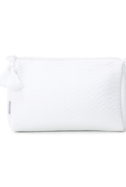 Toiletry bag Chevron White