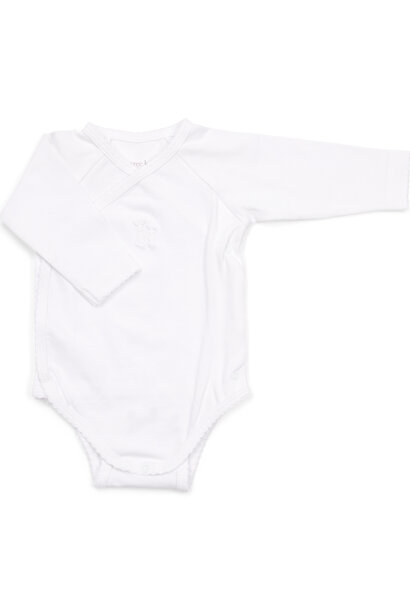 Jules Body long sleeve with wrap around in White