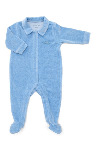 Babysuit velours Denim Blue