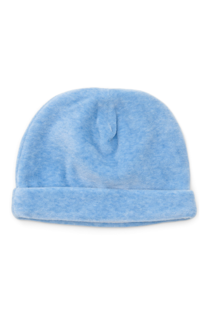 Velours baby hat Denim Blue
