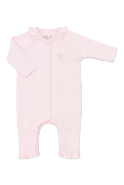 Olivia babysuit 2x2 rib Soft Pink