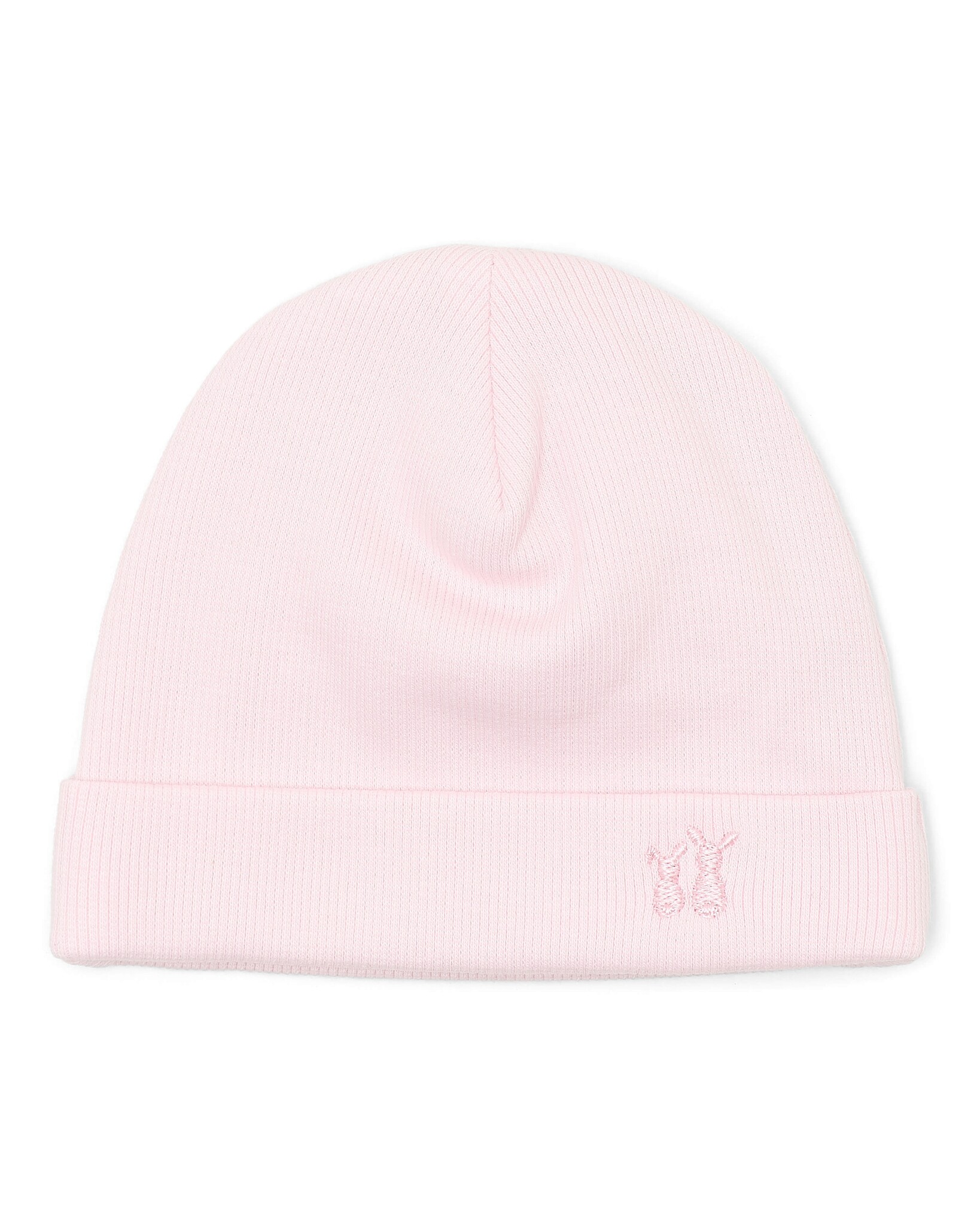 Baby hat Olivia 2x2 rib Soft Pink-1