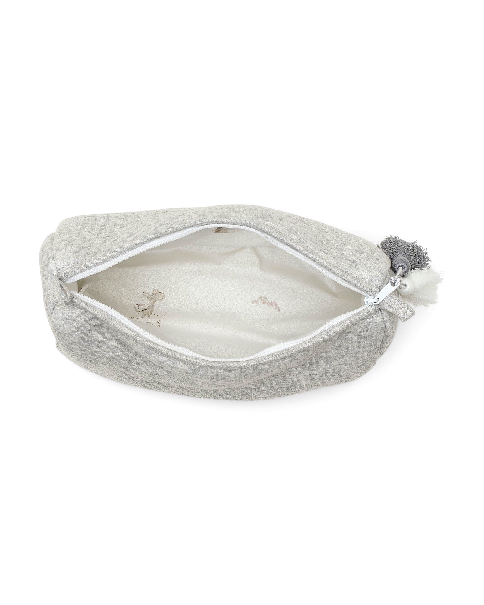 Toiletry bag Chevron Light Grey Melange-2