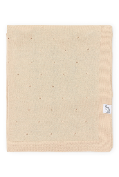 Couverture Berceau Saint Tropez Coton Camel
