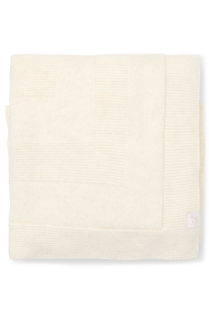 Aspen Wool Blend Crib blanket Off white