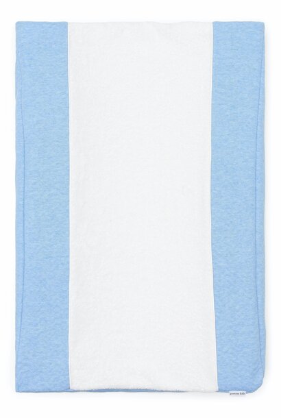 Aankleedkussenhoes Chevron Denim Blue