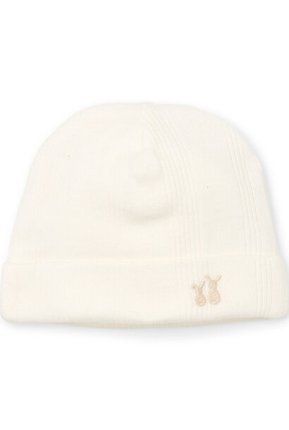 Babymutsje Teddy Crème
