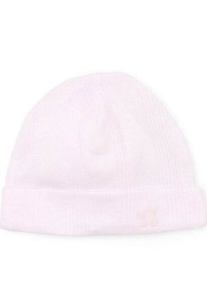 Bonnet bébé Teddy rose tendre