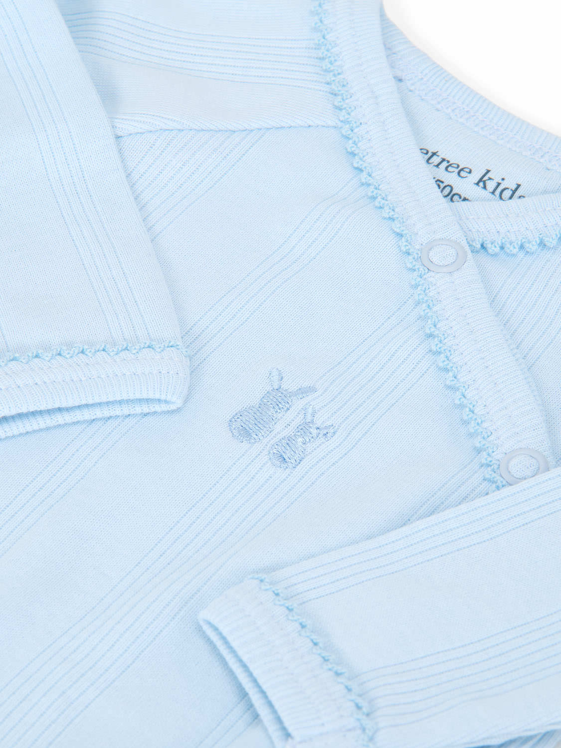Teddy new-born baby suit rib Baby-Blue-2