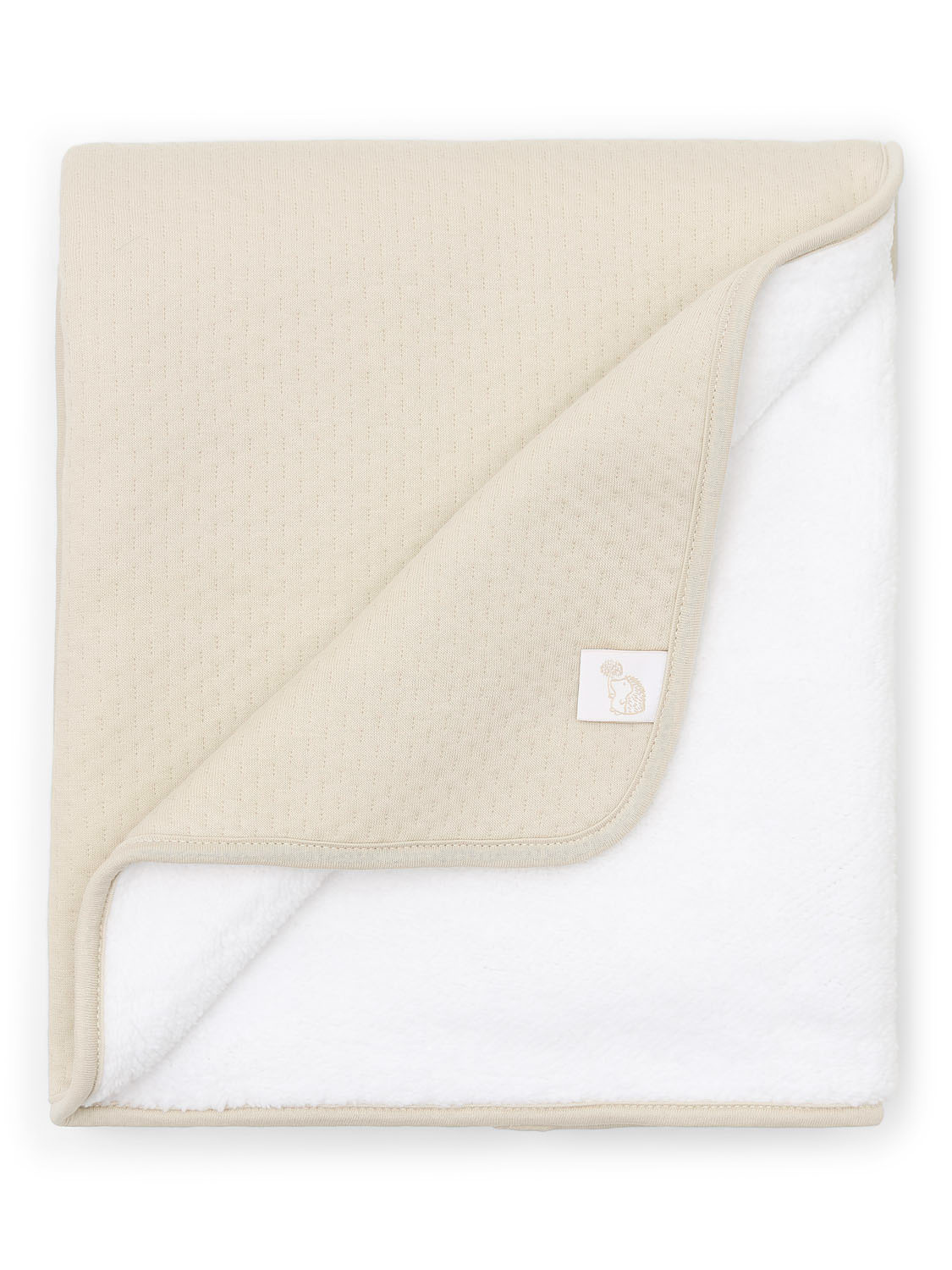 Beige Crib blanket with fleece Little Voyager-1