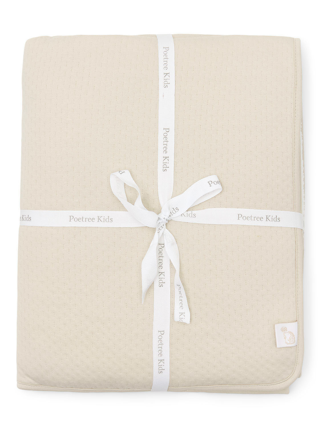 Beige Crib blanket with fleece Little Voyager-3