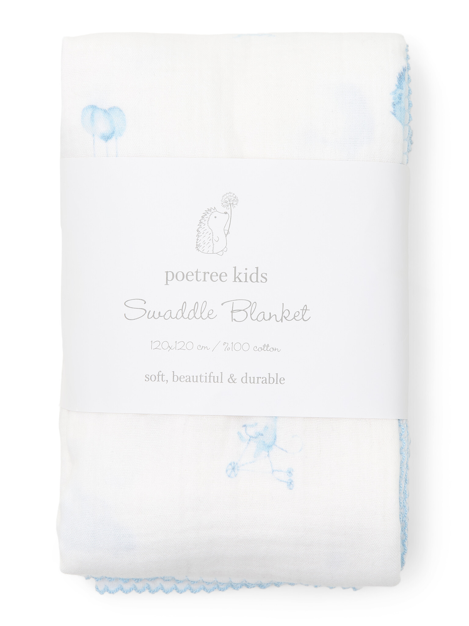 Blue Dreams Swaddle blanket 120x120cm-1