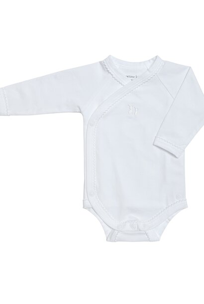 Jules Body long sleeve with wrap around in White