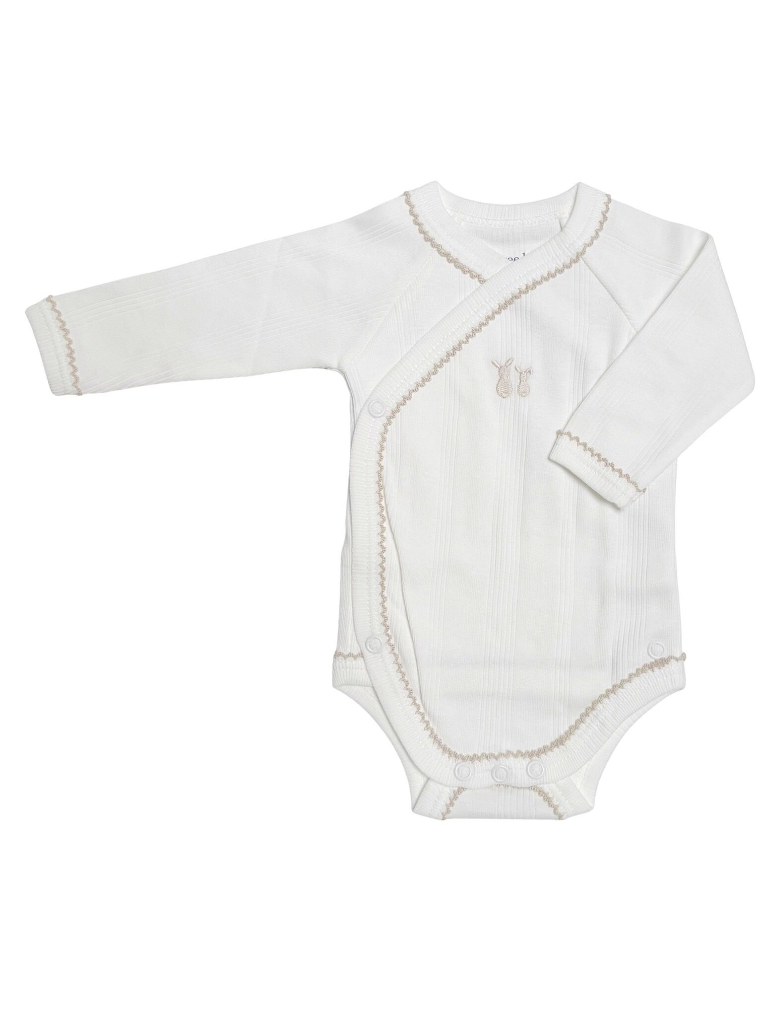 Baby Body Long Sleeve Teddy Creme-1