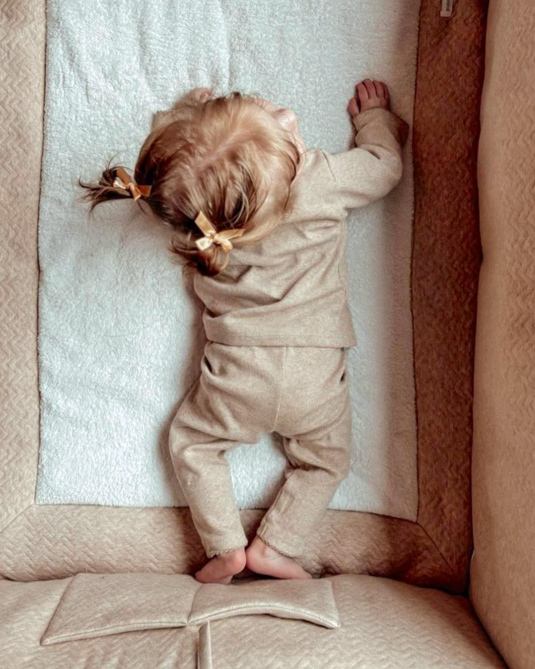 Lilly baby-set rib Camel-3