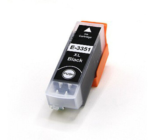 Merkloos T3351 zwart inktcartridge - huismerk voor Epson Merkloos T3351 zwart inktcartridge - huismerk voor Epson