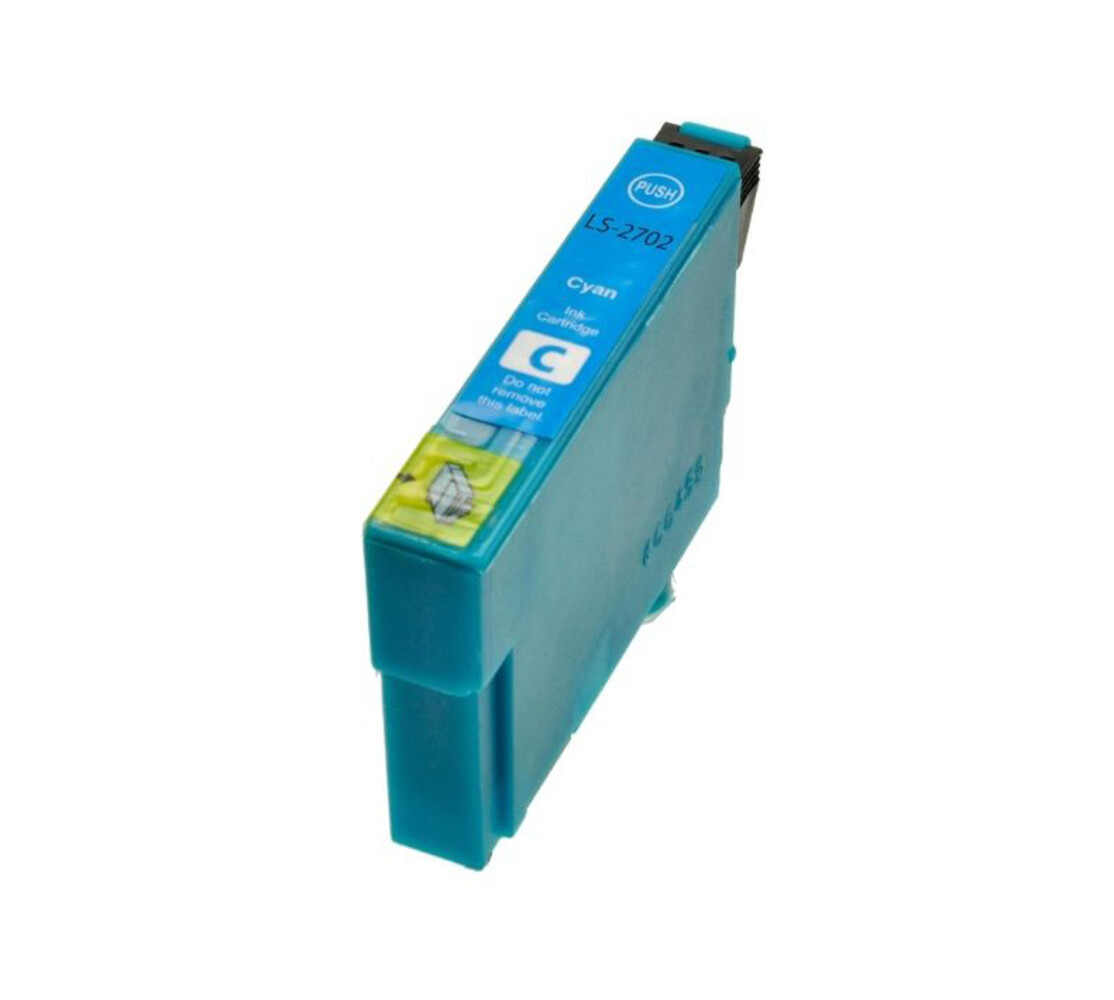 Merkloos C13T27124010 / T2712 cyaan inktcartridge - huismerk voor Epson Merkloos C13T27124010 / T2712 cyaan inktcartridge - huismerk voor Epson