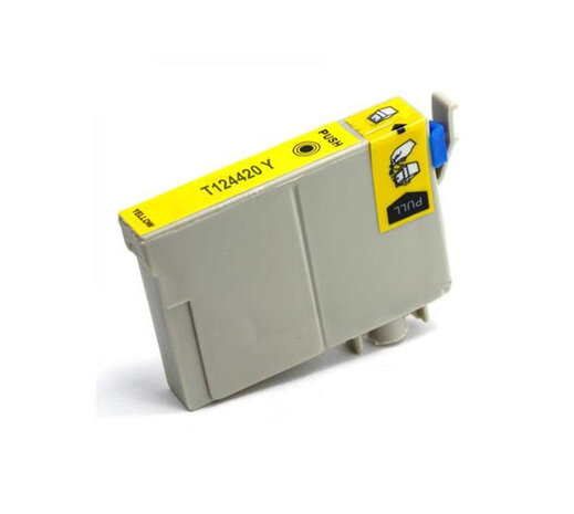 Merkloos C13T07144011 / T0714 geel inktcartridge - huismerk voor Epson Merkloos C13T07144011 / T0714 geel inktcartridge - huismerk voor Epson