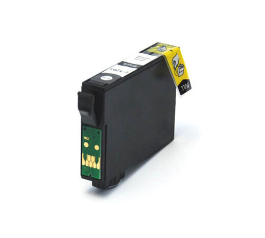 Merkloos C13T12914010 / T1291 zwart inktcartridge - huismerk voor Epson