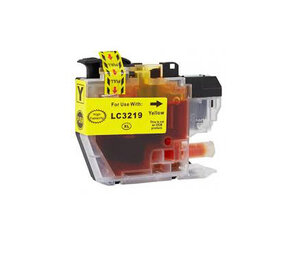 Merkloos LC3219XLY geel inktcartridge - huismerk voor Brother