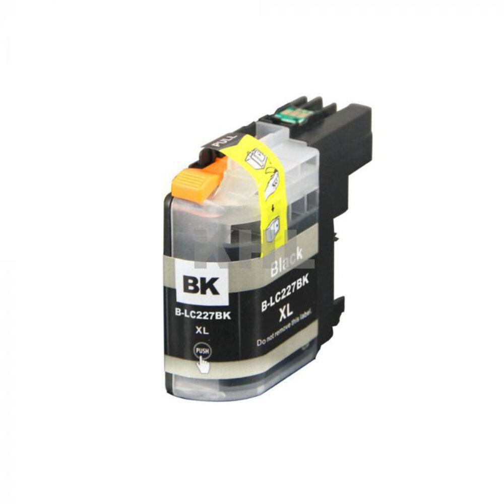 Pcman LC227BK / LC227XLBK zwart inktcartridge - huismerk voor Brother