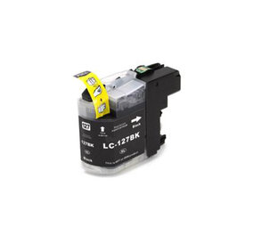 Merkloos LC127XLBK zwart inktcartridge - huismerk voor Brother Merkloos LC127XLBK zwart inktcartridge - huismerk voor Brother