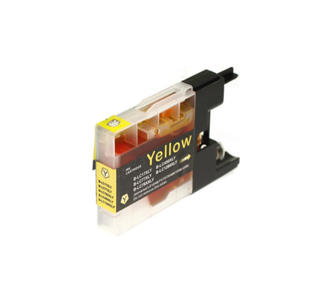 Merkloos LC1240Y geel inktcartridge - huismerk voor Brother