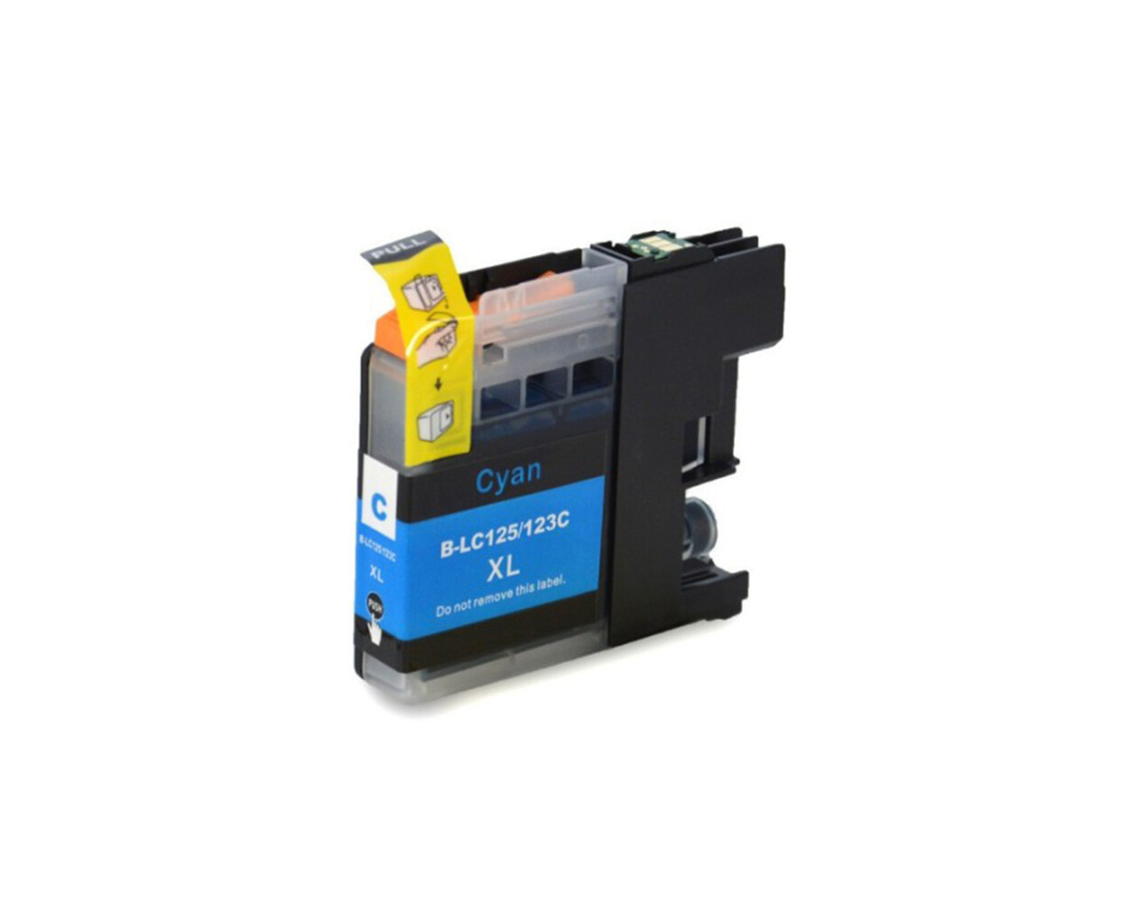 Merkloos LC123C cyaan inktcartridge - huismerk voor Brother