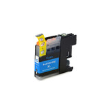 Merkloos LC123C cyaan inktcartridge - huismerk voor Brother