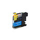 Merkloos LC123C cyaan inktcartridge - huismerk voor Brother
