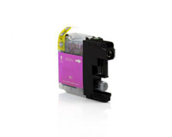 Merkloos LC123M magenta inktcartridge - huismerk voor Brother