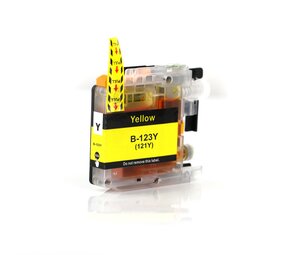 Pcman LC123Y geel inktcartridge - huismerk voor Brother