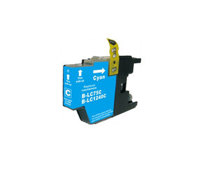 Merkloos LC1240C cyaan inktcartridge - huismerk voor Brother Merkloos LC1240C cyaan inktcartridge - huismerk voor Brother