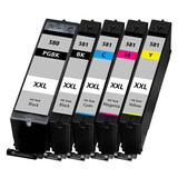 Pcman PGI-580 + CLI-581 inktcartridges set - huismerk voor Canon Pcman PGI-580 + CLI-581 inktcartridges set - huismerk voor Canon