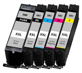 Merkloos PGI-580 + CLI-581 inktcartridges set - huismerk voor Canon