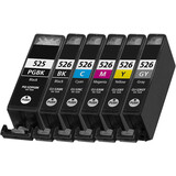 Pcman CLI-525 en CLI-526 inktcartridges set - huismerk voor Canon