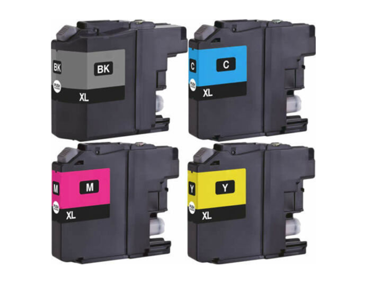 Pcman LC-123 Tintenpatronen Set - Hausmarke für Brother