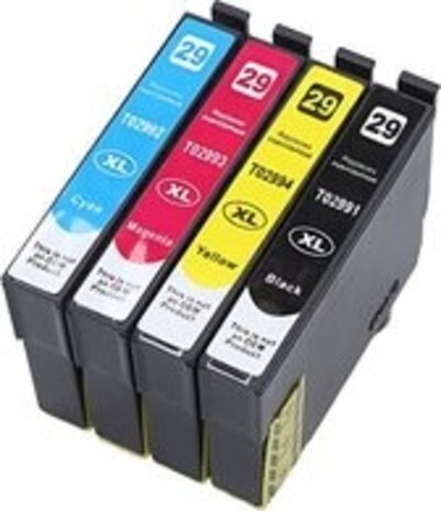 Merkloos 29XL inktcartridges set - huismerk voor Epson Merkloos 29XL inktcartridges set - huismerk voor Epson