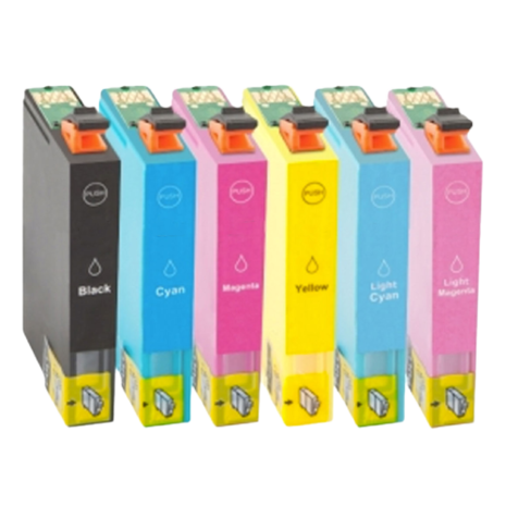 Merkloos T0807 inktcartridges set - huismerk voor Epson T0807