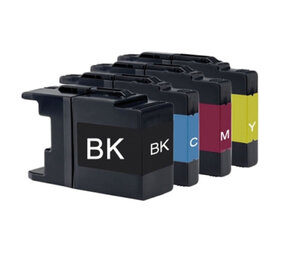 Merkloos LC1240 inktcartridges set- huismerk voor Brother Merkloos LC1240 inktcartridges set- huismerk voor Brother