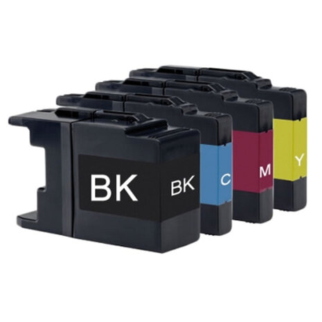 Merkloos LC1240 inktcartridges set- huismerk voor Brother