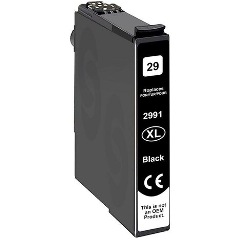 Merkloos 29XL - T2991 zwart inktcartridge - huismerk voor Epson
