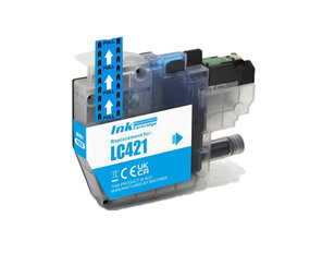 Pcman LC-421 Cyaan inktcartridge - Huismerk voor Brother